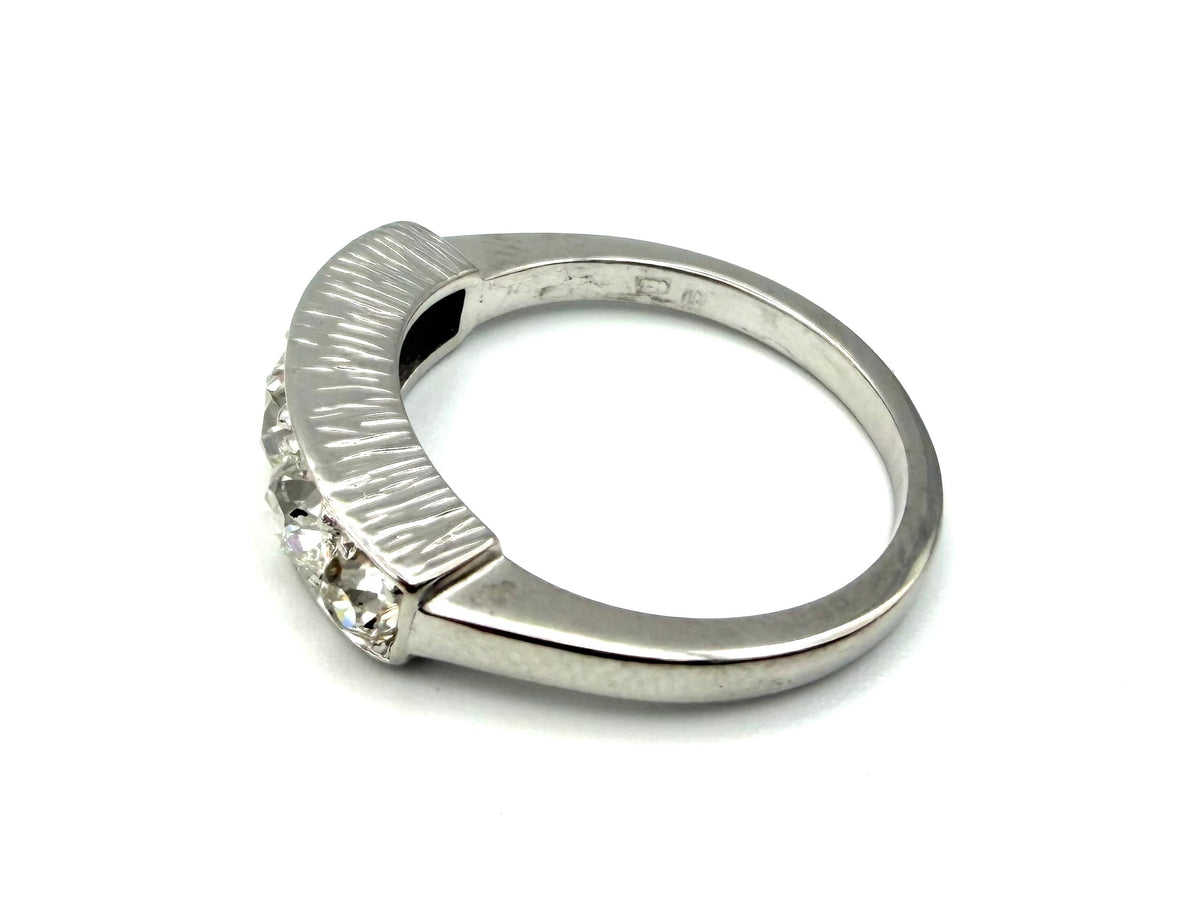 White Gold and Diamond Garter Ring