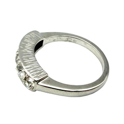 White Gold and Diamond Garter Ring