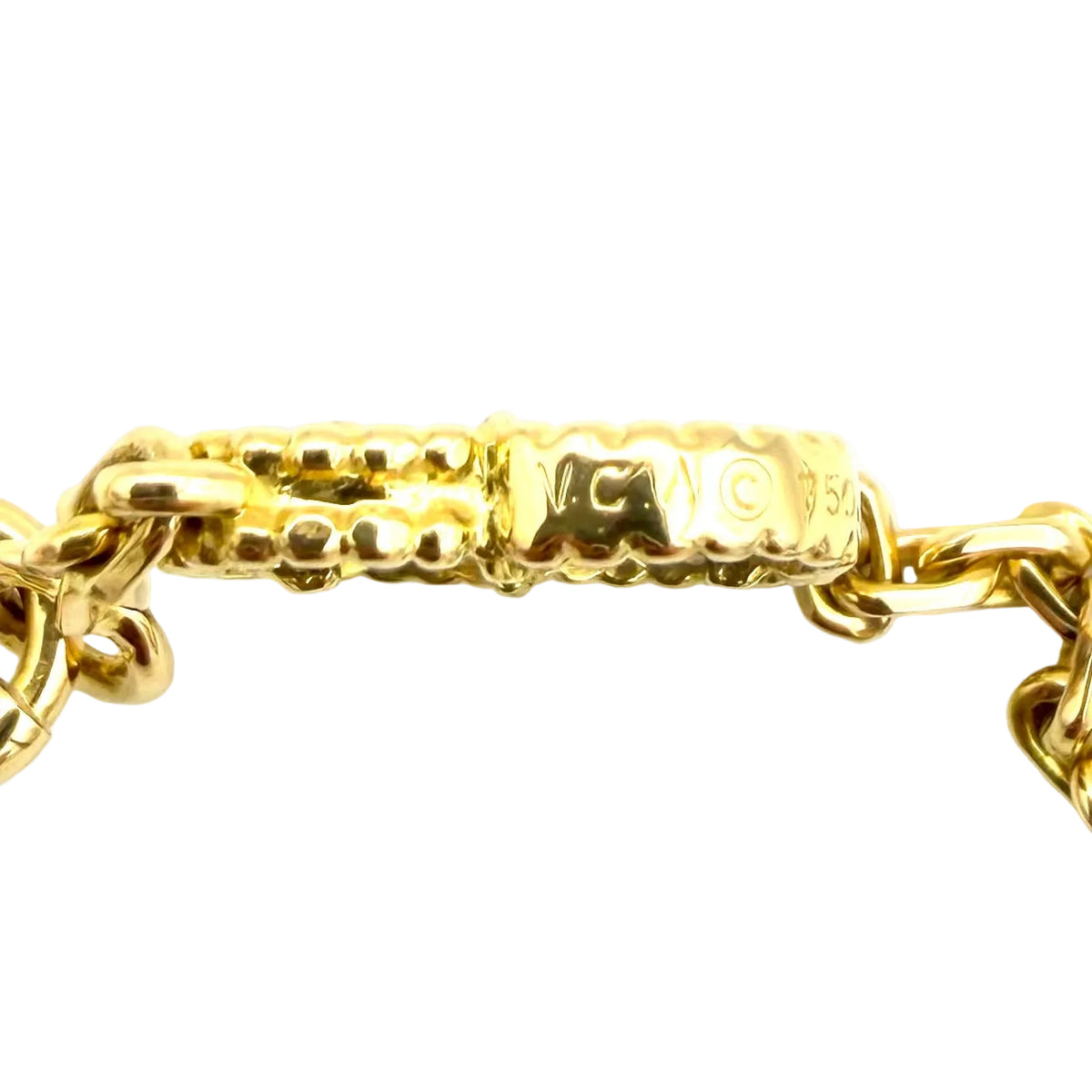 VAN CLEEF & ARPELS "Vintage Alhambra" Long necklace in yellow gold and Lapis lazuli
