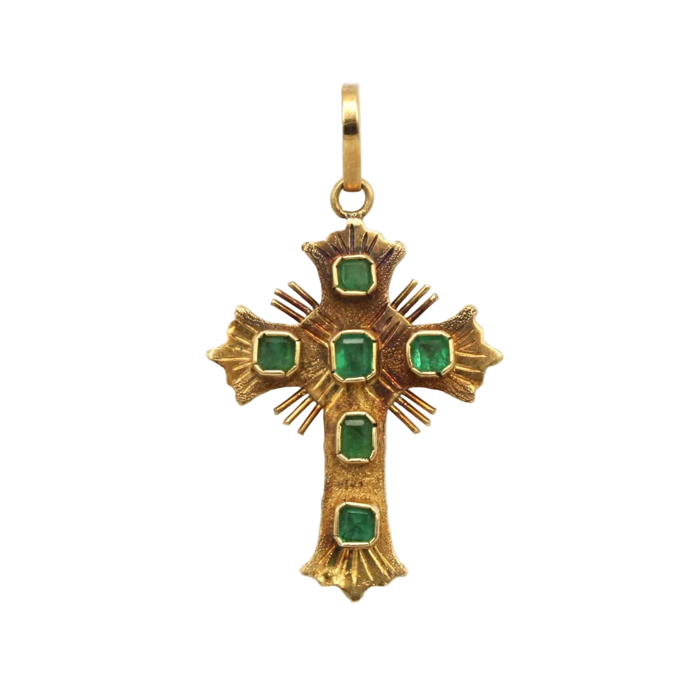 Yellow Gold and Emerald Pendant