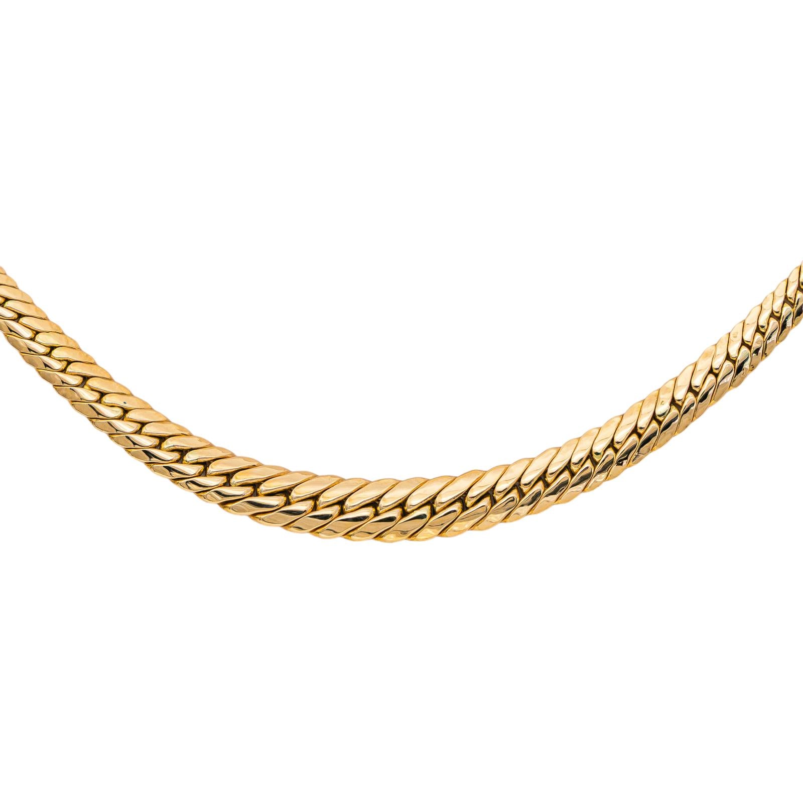 Collier Maille anglaise Or jaune