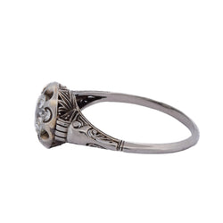 White gold and diamond Solitaire Ring