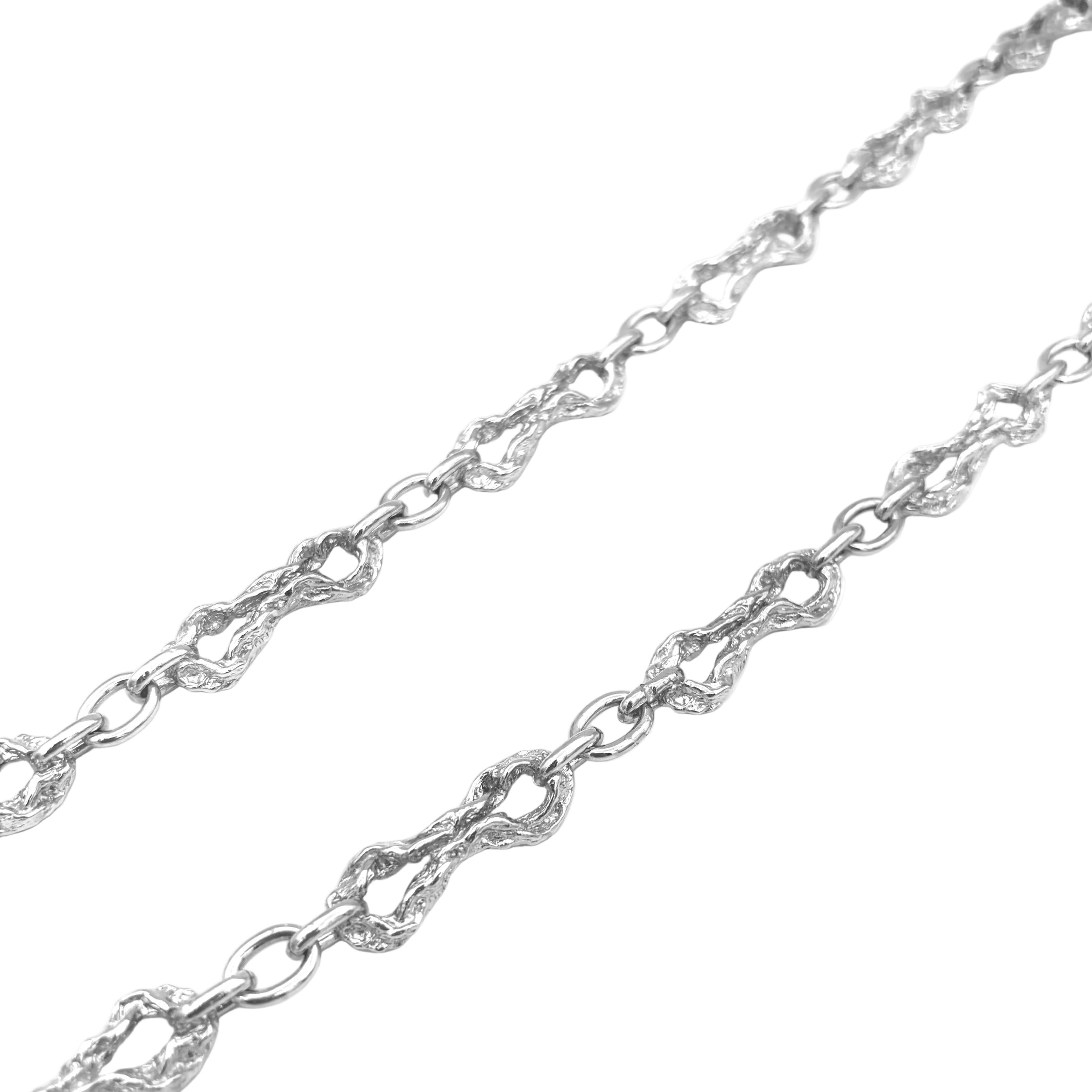 Long necklace GILBERT ALBERT in Silver
