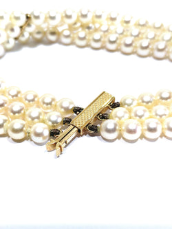 Gold and Pearl Bracelet