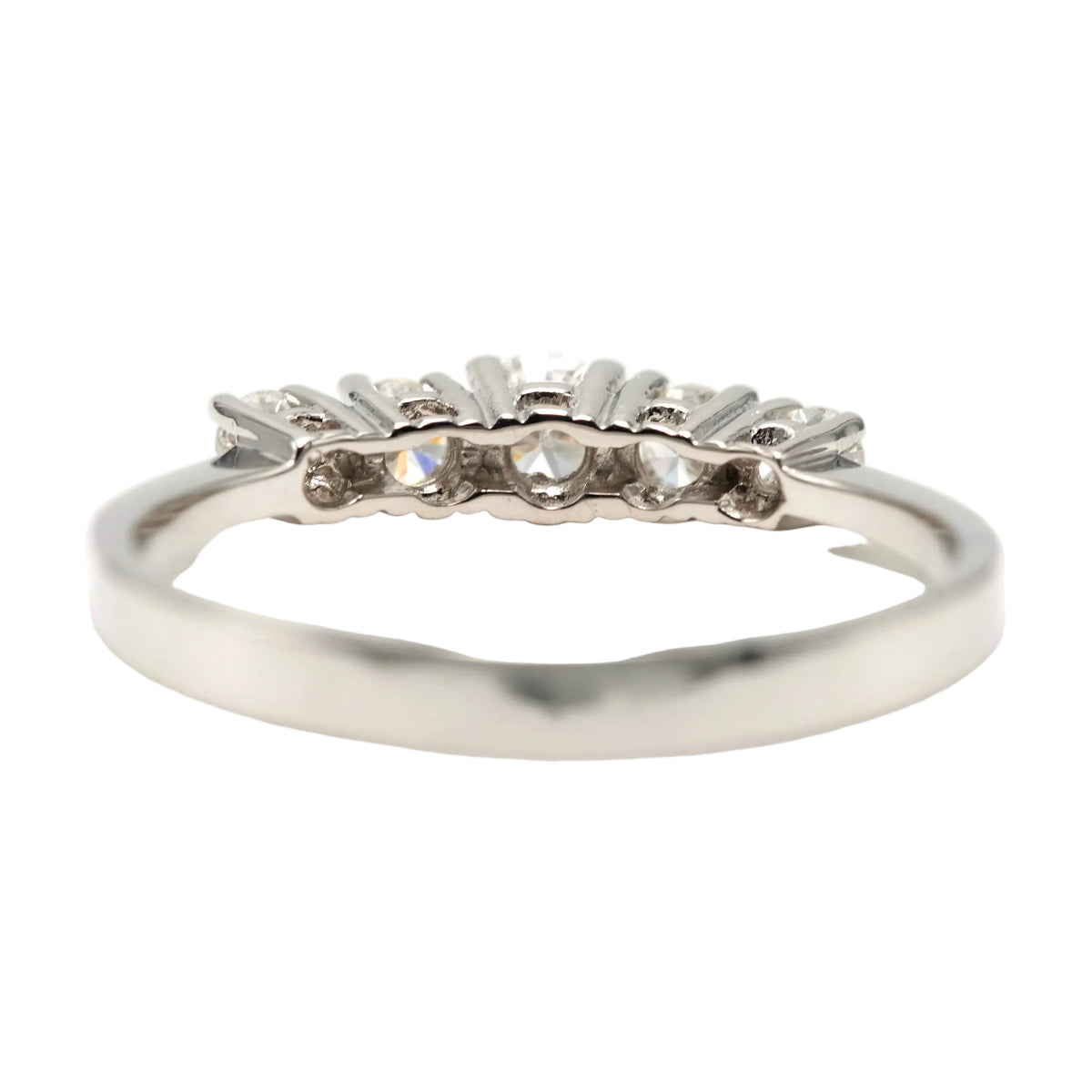 White Gold and Diamond Wedding Band
