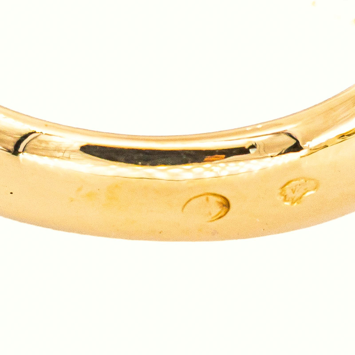 Yellow Gold Sapphire Bangle Ring