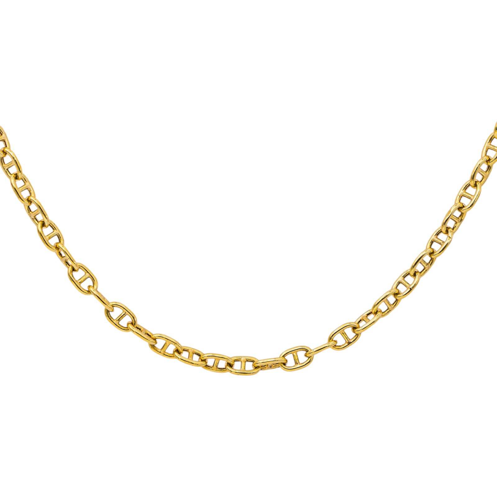 Collier Chaîne Marine Or jaune