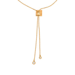 Ginette NY "Négligé" Necklace  Rose gold with Diamonds
