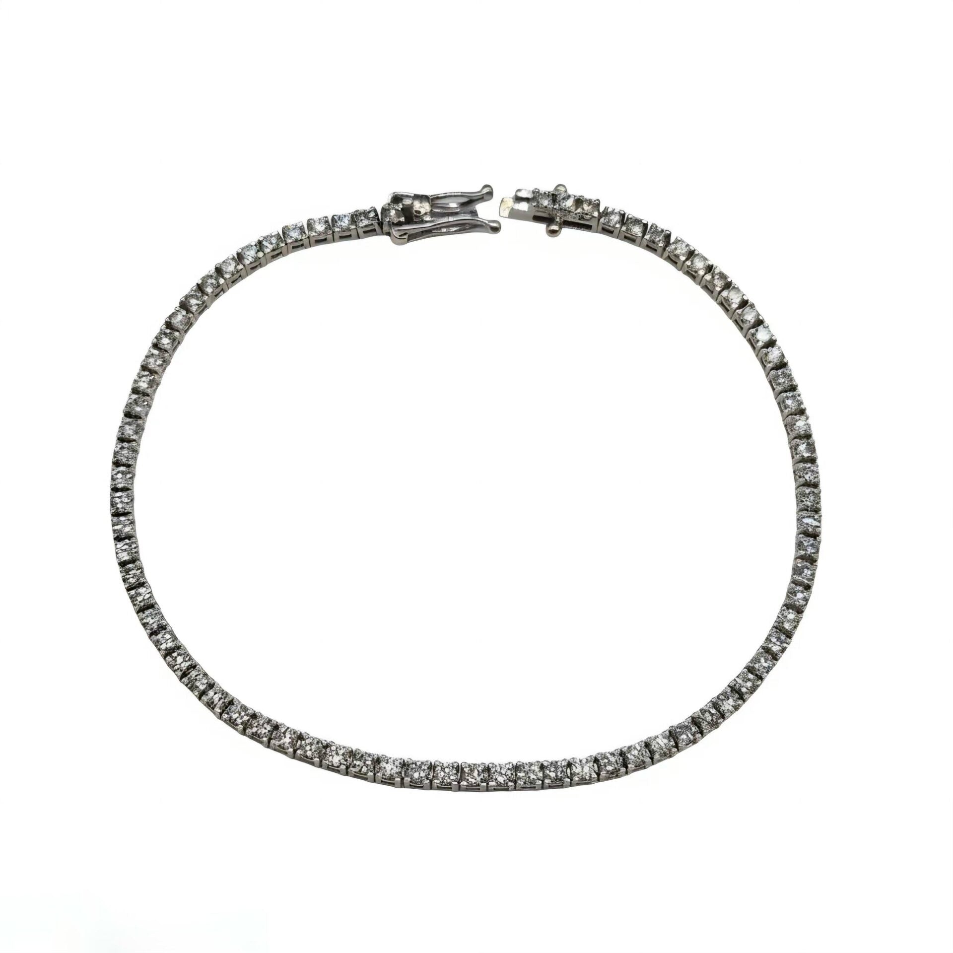 Bracelet Ligne en or blanc et diamants