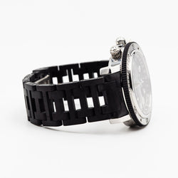 Montre HERMÈS "Clipper Chrono" en acier et caoutchouc