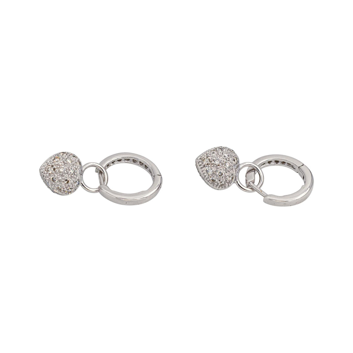 Boucles d'oreilles Or blanc Diamant