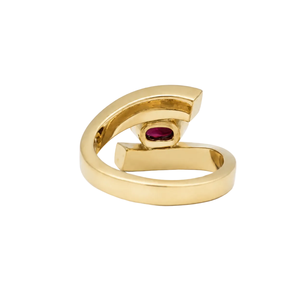 "Toi & Moi" Ring in Yellow Gold, Rubies, and Diamonds
