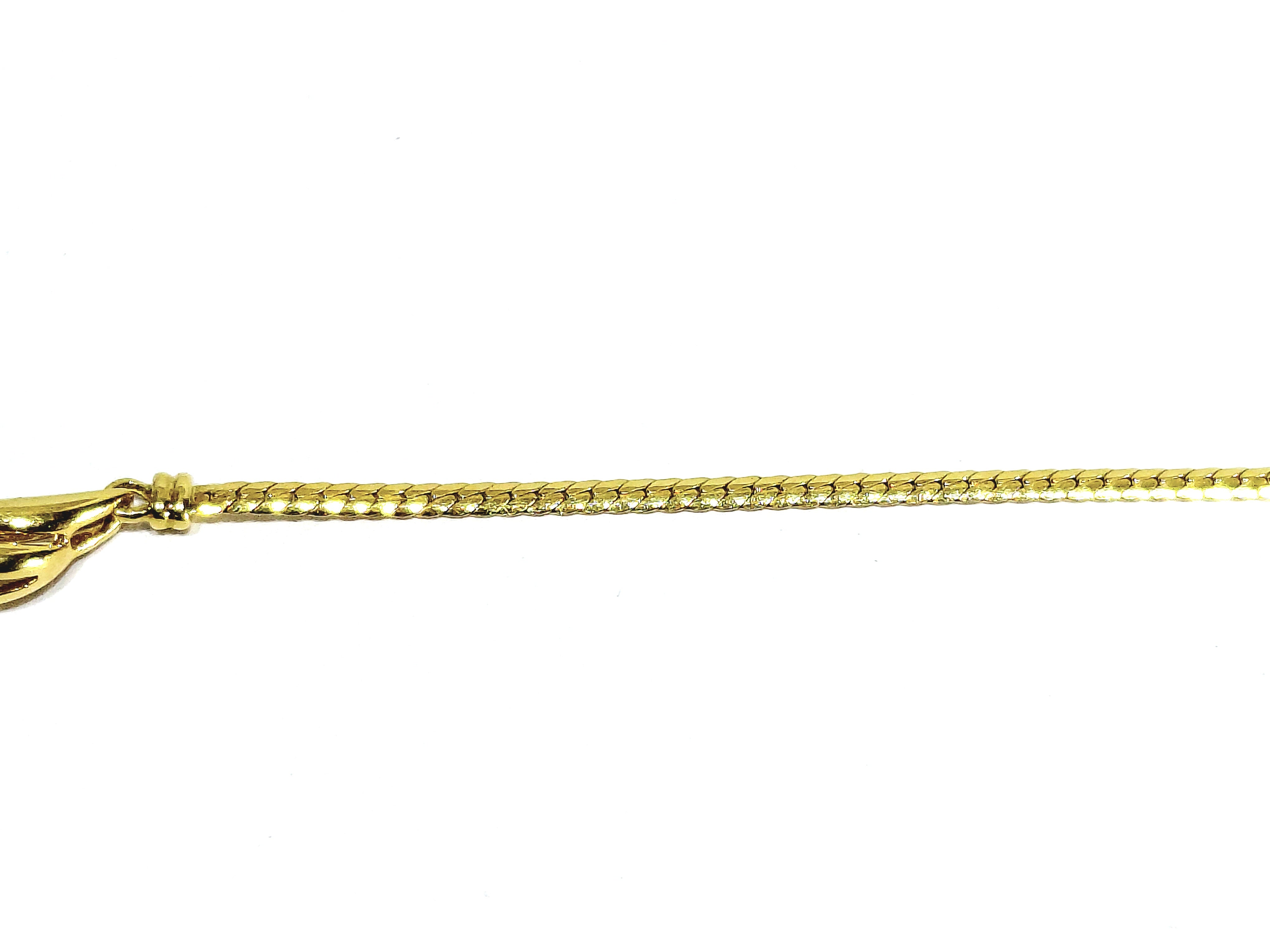 Yellow gold, Emerald, and Diamonds Necklace