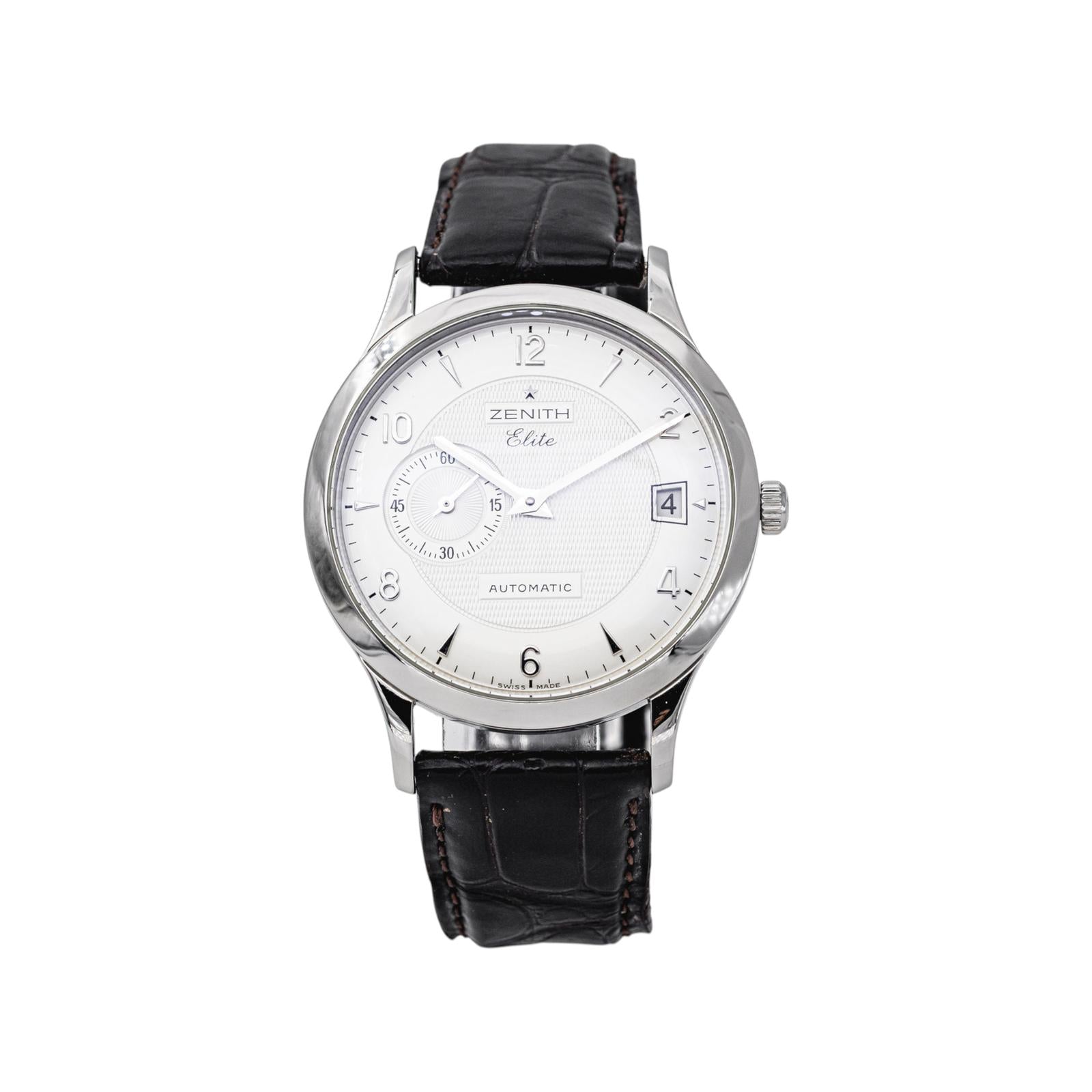 Zenith Elite Watch, Stainless Steel