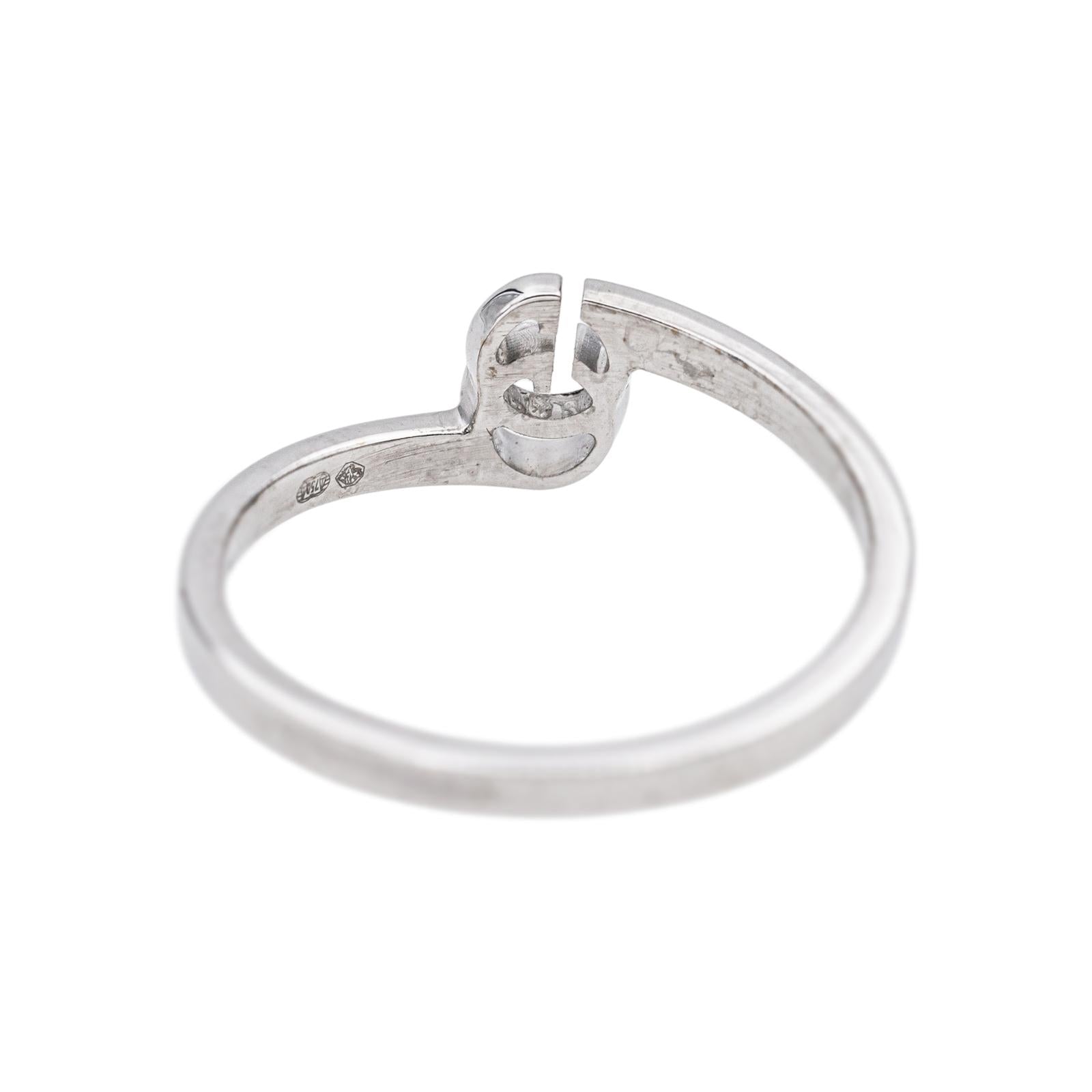 Gucci Bague GG Running Or blanc