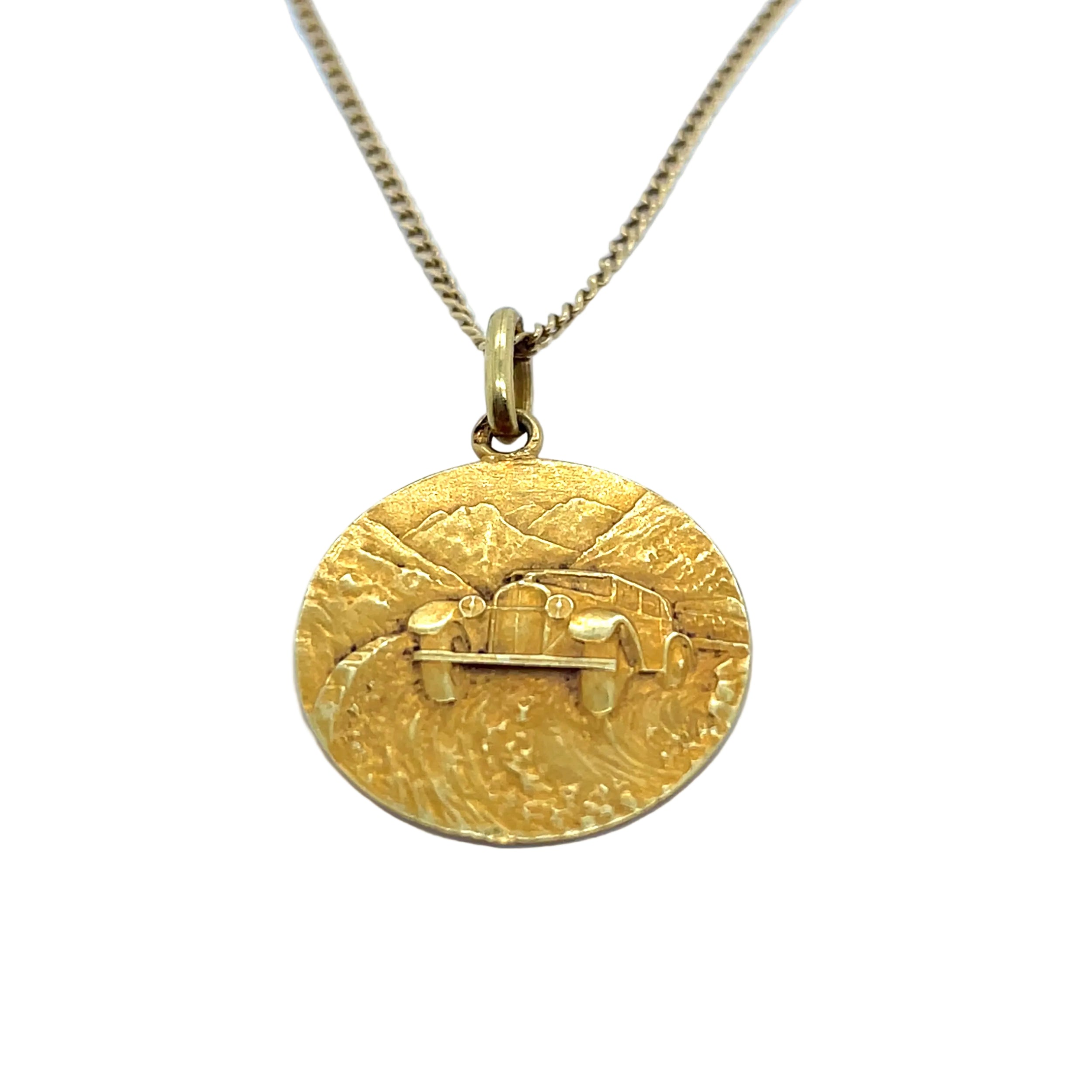 Yellow gold medal