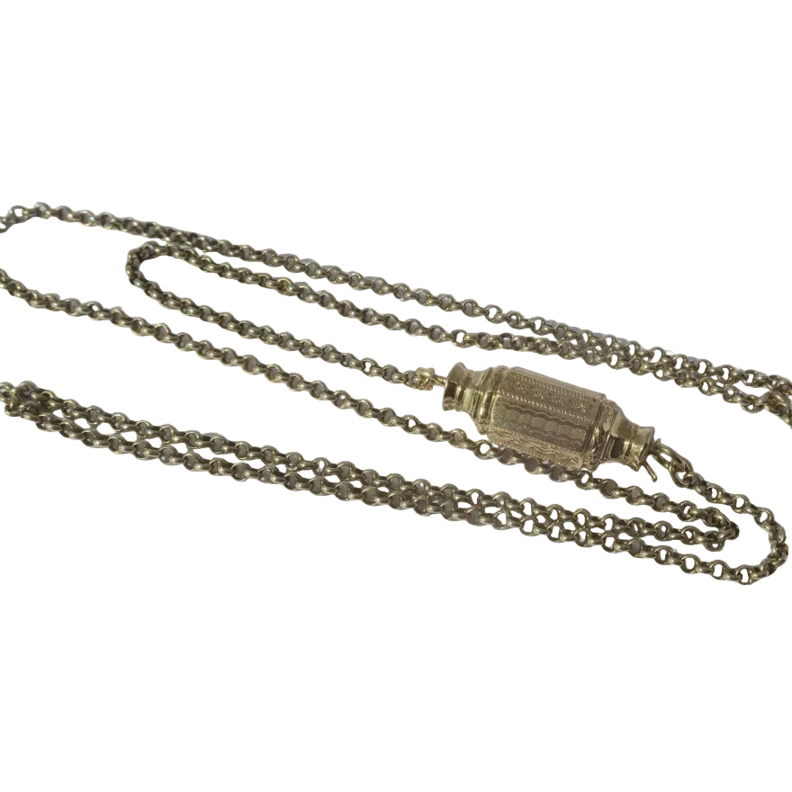 "Witch's Chain" Necklace with Gold Barrel Clasp
