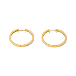 Boucles d'oreilles Créoles Or jaune Diamant