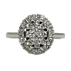 "Entourage" Ring in White Gold and Diamonds