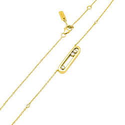 Collier Pendentif MESSIKA Baby Move PM en or jaune et diamants