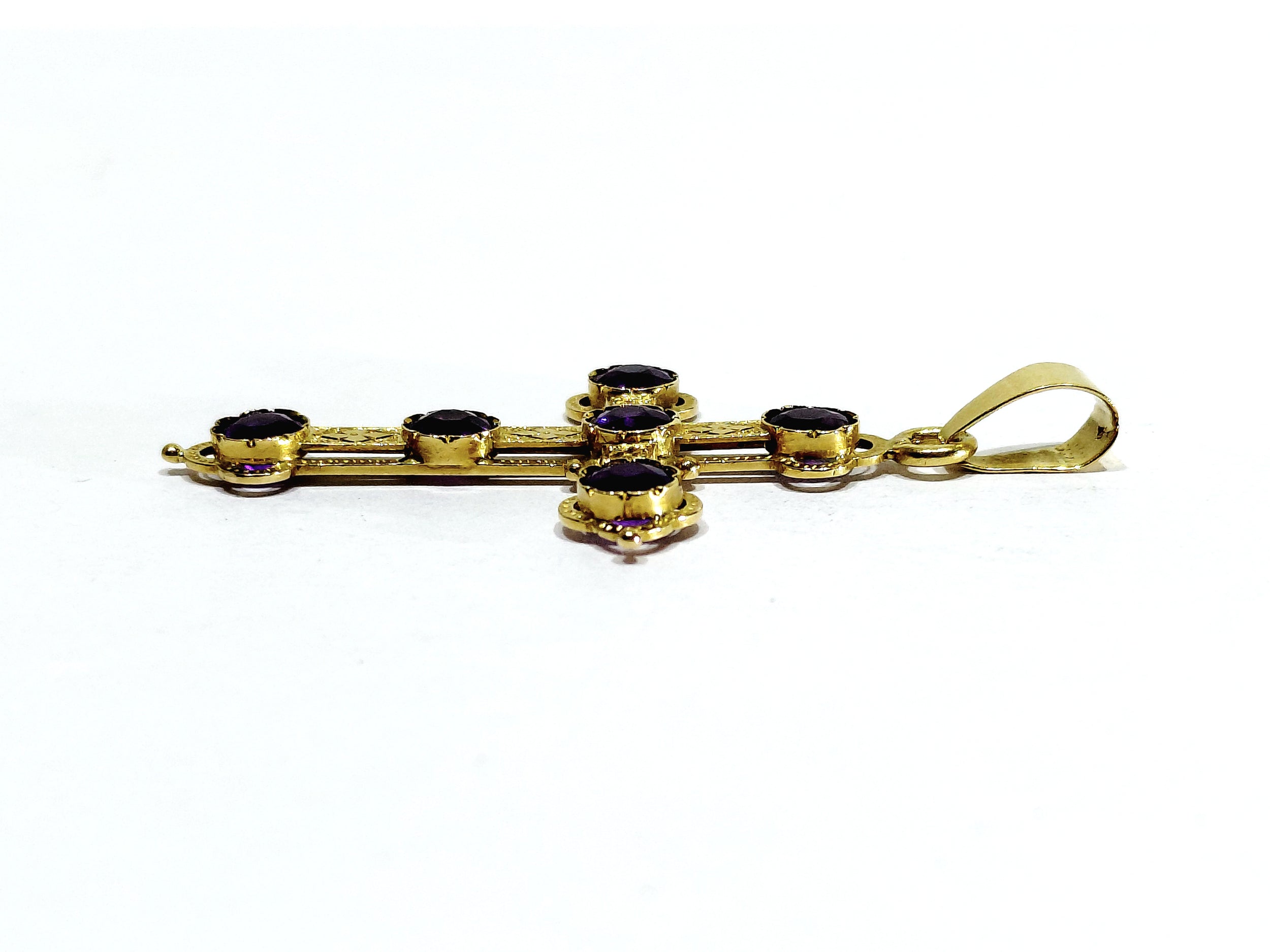 Gold and Amethyst Cross