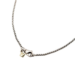 Necklace DAVID YURMAN Cross pendant in black silver and diamonds.