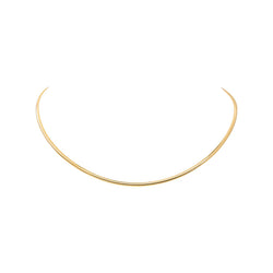 Yellow Gold Omega Link Necklace