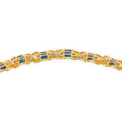 Yellow gold Sapphire Bracelet