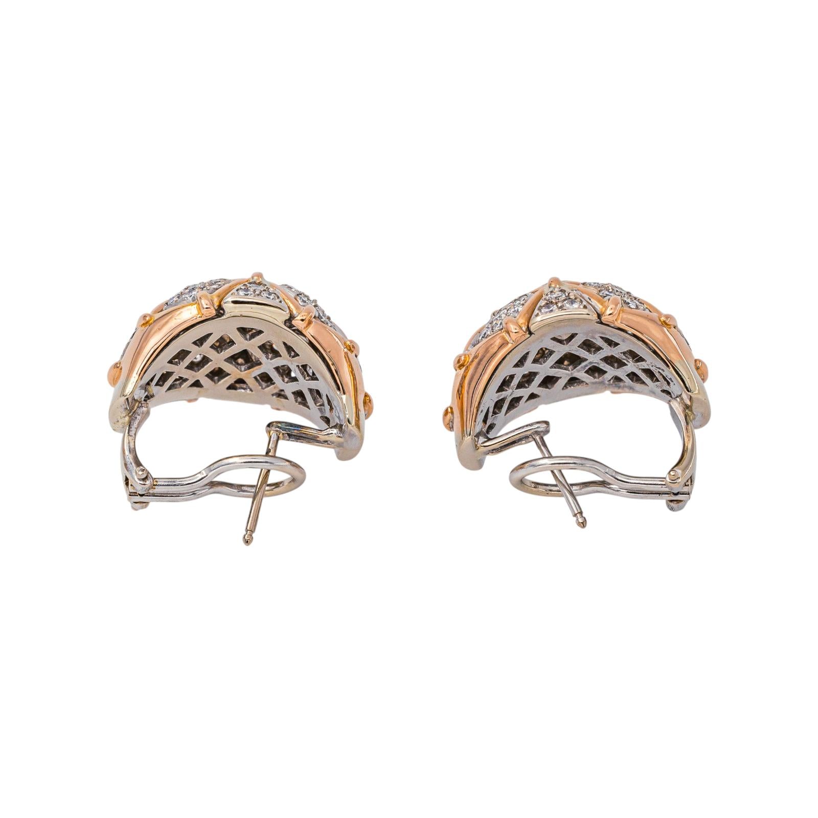 Rose gold Diamond Earrings
