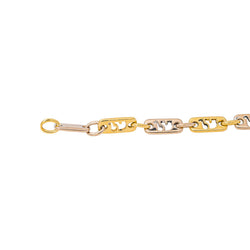 Flexible Openwork Yellow Gold Diamond Bracelet