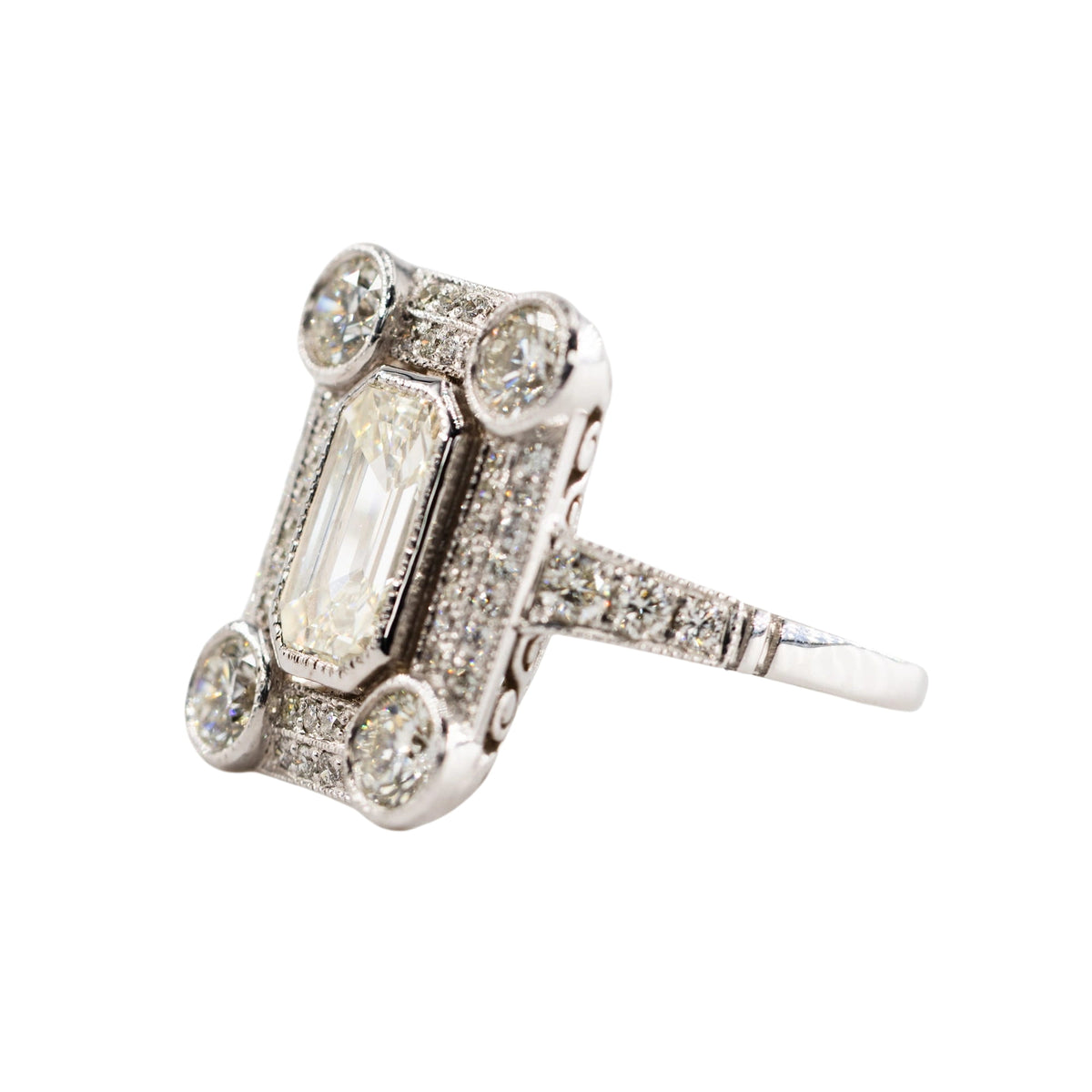 White Gold and Diamond Ring
