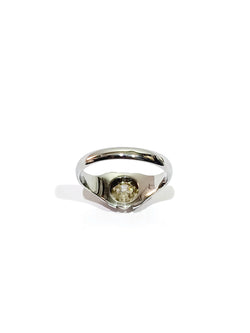 Ring Solitaire in white gold and diamonds
