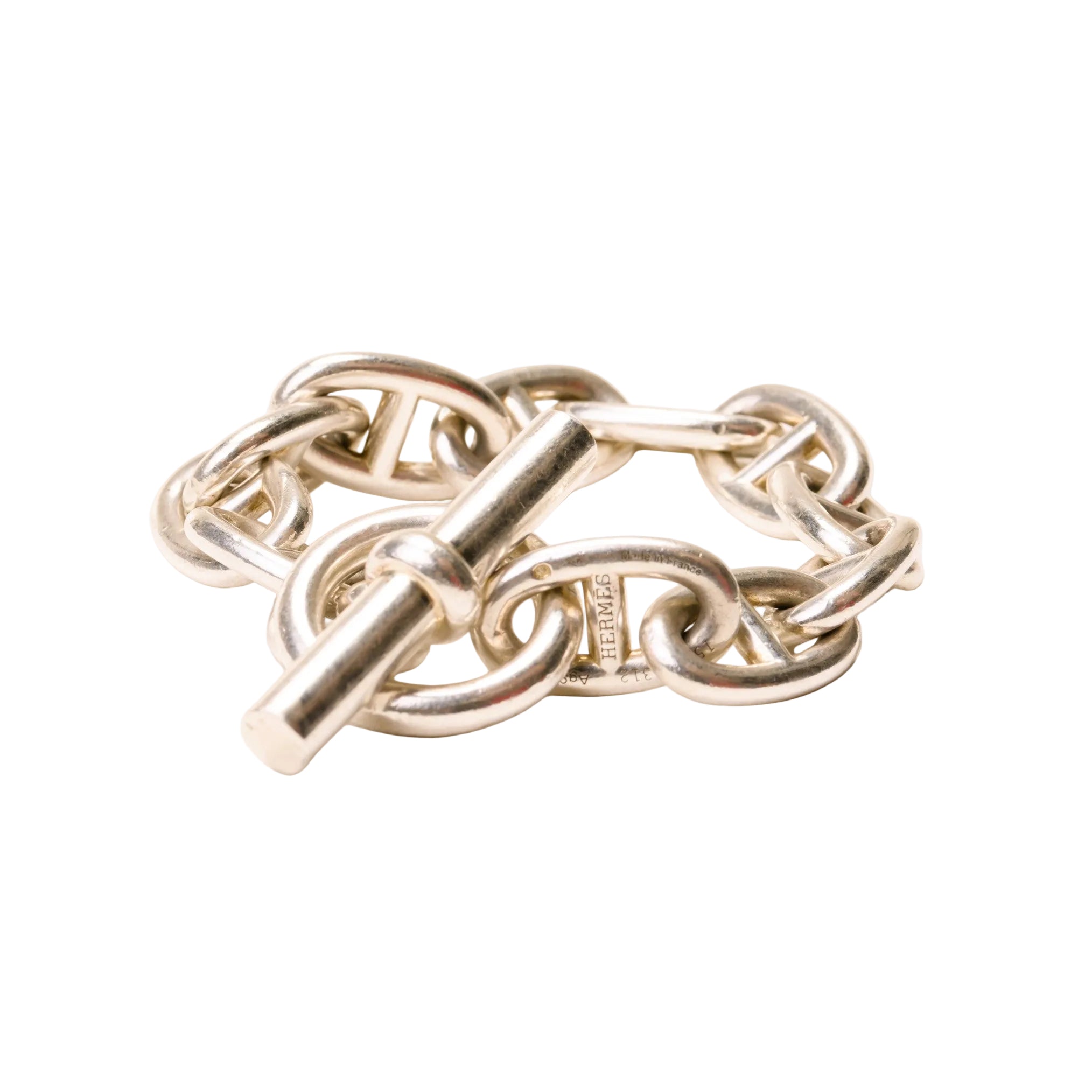 HERMÈS Link Bracelet "Chain d'Ancre" in Silver