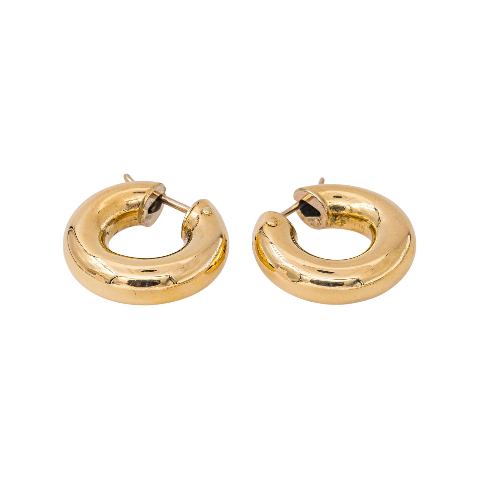 Yellow gold Hoop earrings