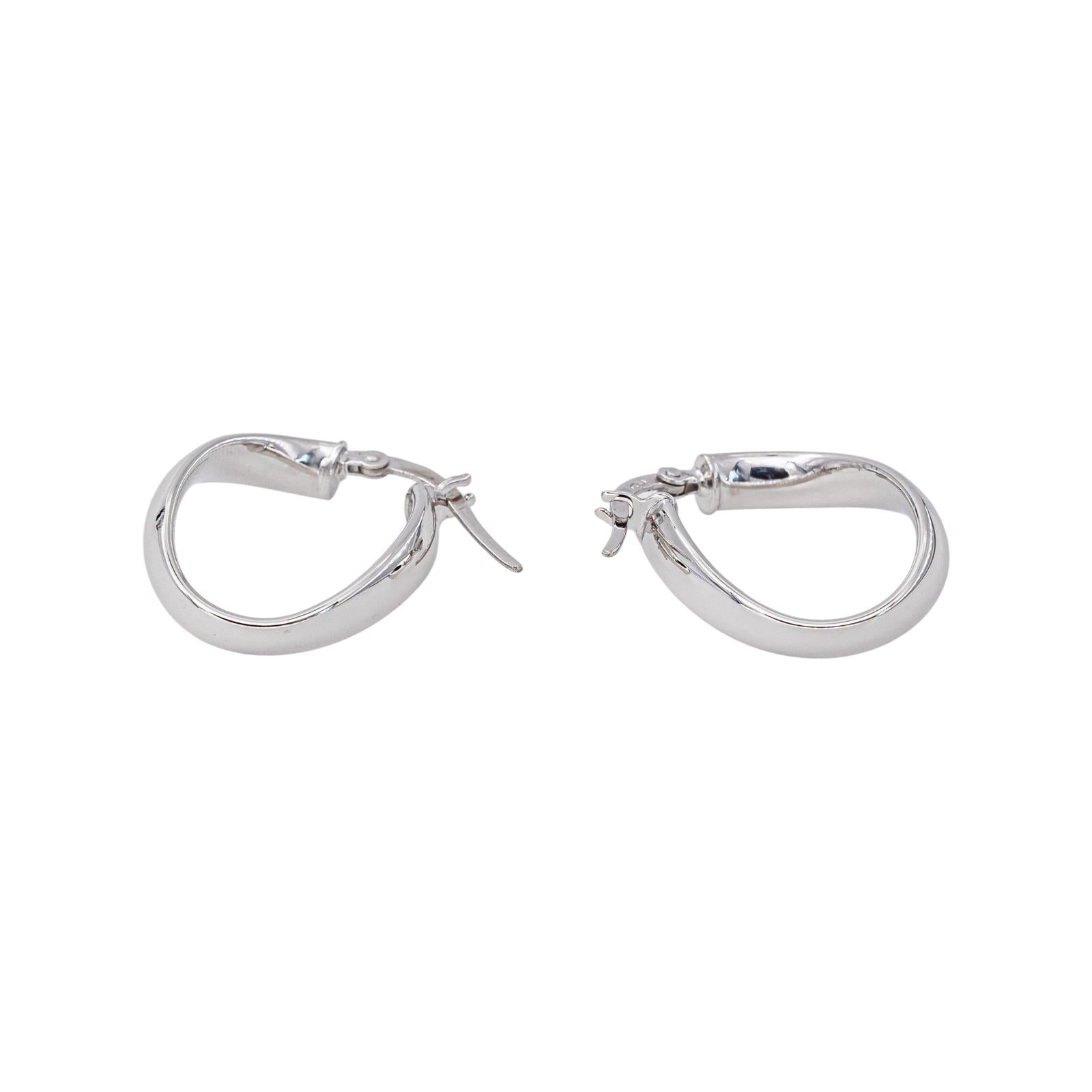 White gold Hoop earrings