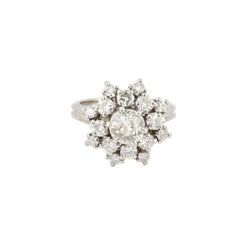 Marguerite Ring in Platinum and Diamonds