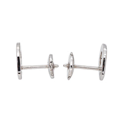 Dinh Van Boucles d'oreilles Menottes Or blanc Diamant