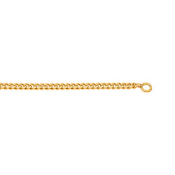 Yellow Gold Curb Chain Necklace