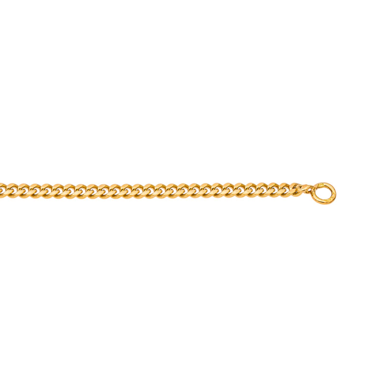 Yellow Gold Curb Chain Necklace