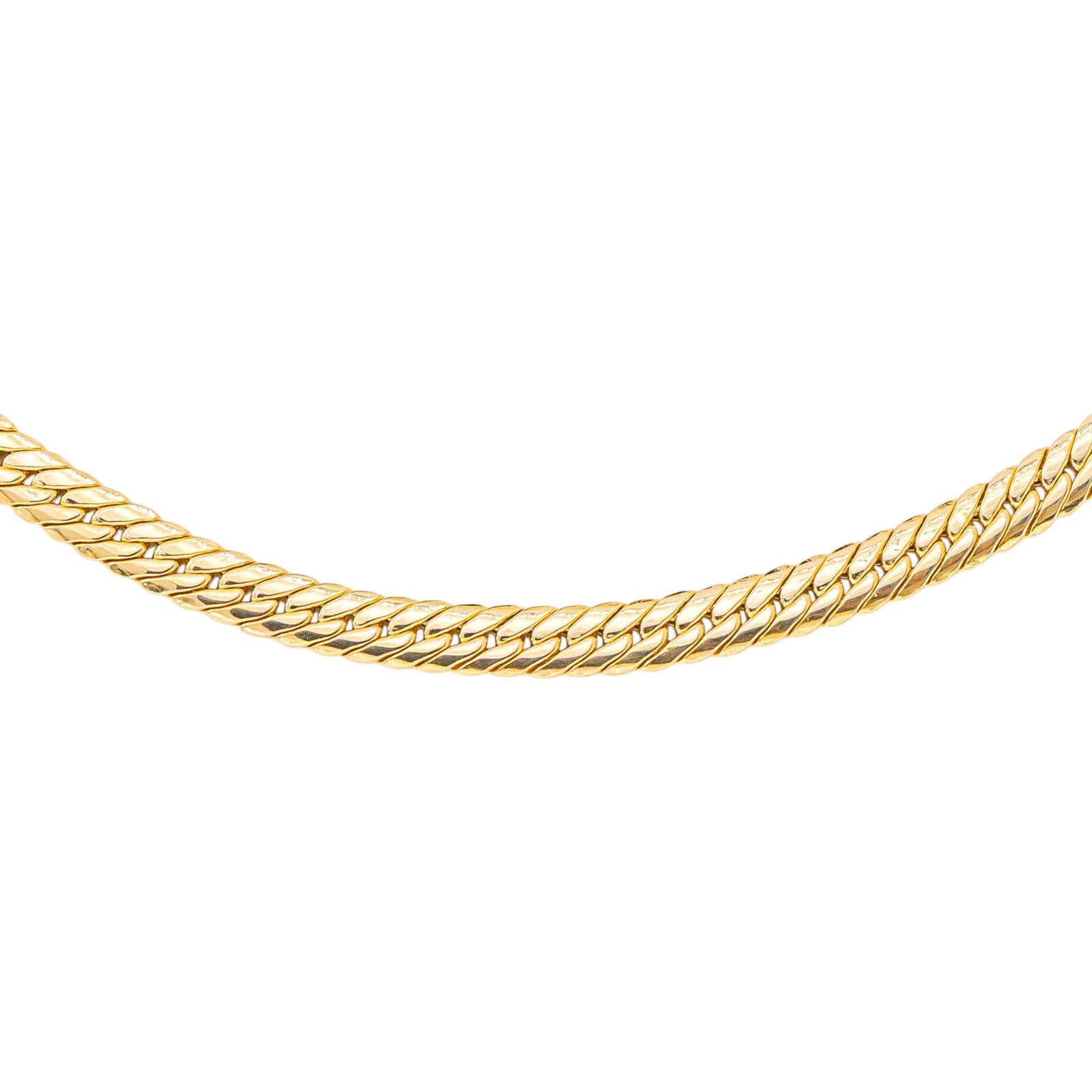 Yellow Gold English Link Necklace