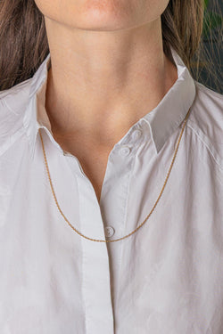 Collier Maille forçat Or jaune