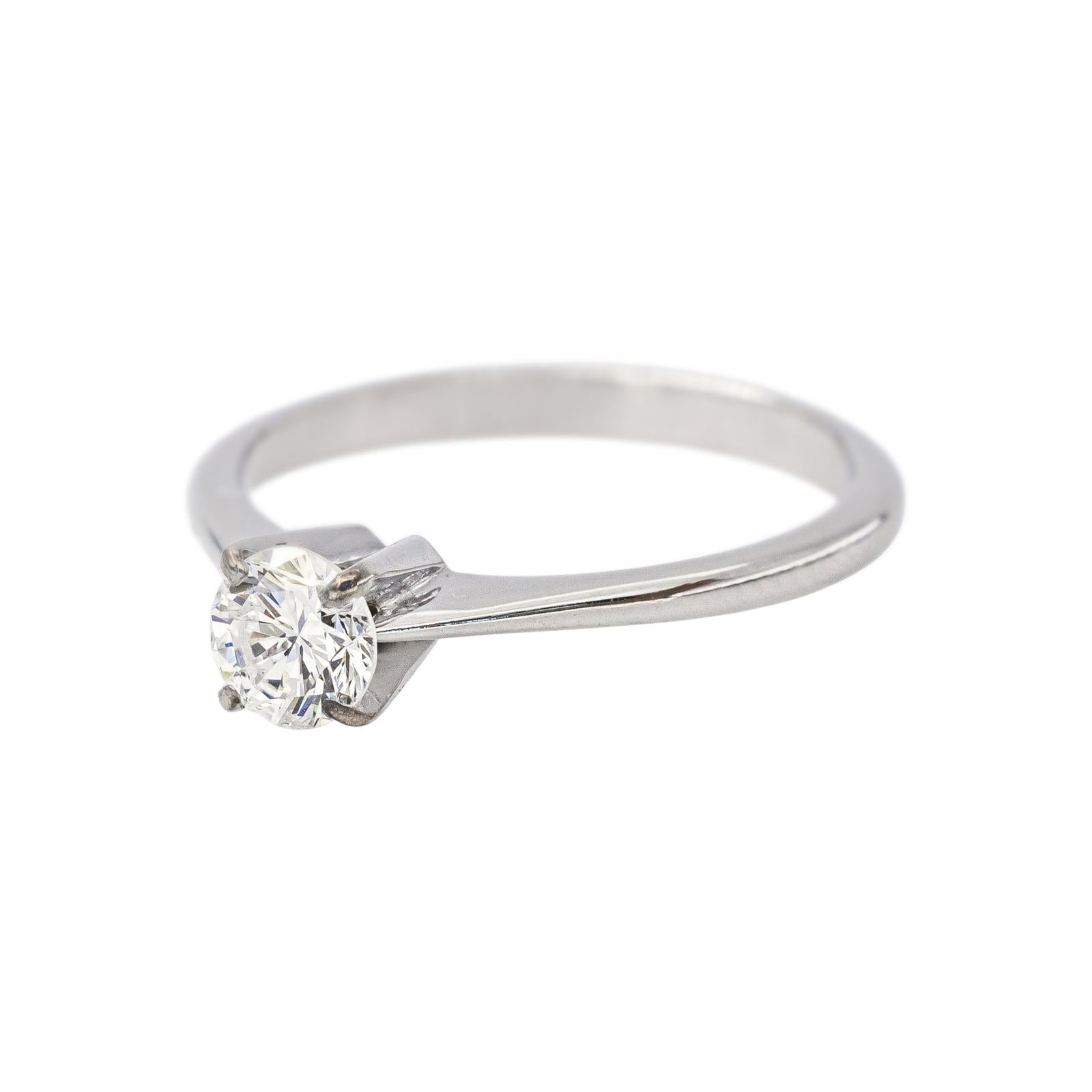 Bague Solitaire Or blanc Diamant