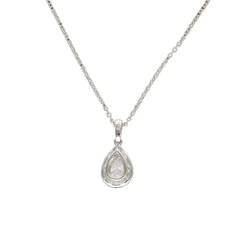 Necklace Pendant in White gold and Diamonds