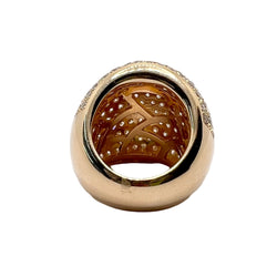 Rose Gold and Diamond Pave Ring