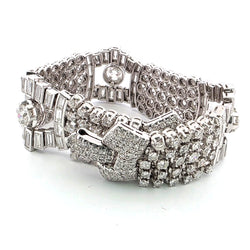 Bracelet en platine et diamants