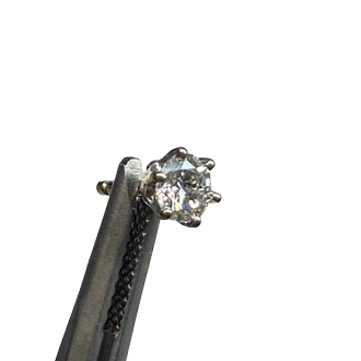 White Gold and Diamond Earrings