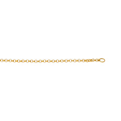 Yellow Gold Necklace with Rose Quartz