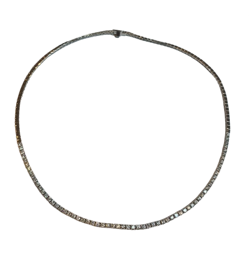 Collier Rivière en or blanc et diamants