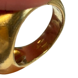 POMELLATO Bangle Ring in Yellow gold and labradorite