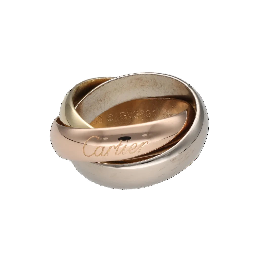 Bague Alliance CARTIER Trinity GM en or blanc, or jaune et or rose